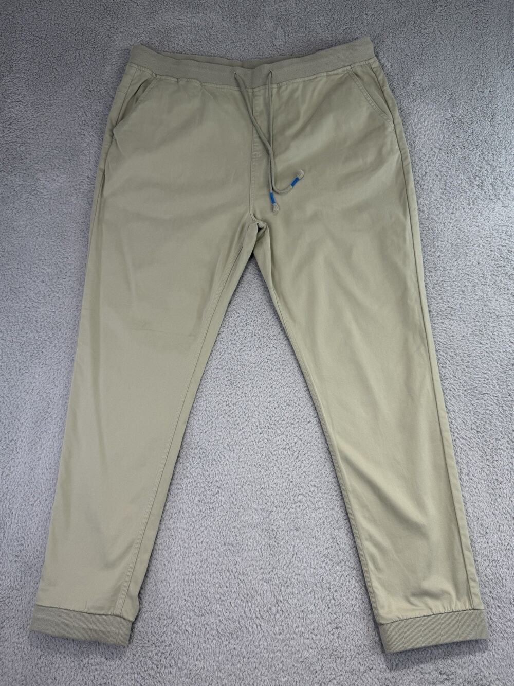 Mugsy Jeans Highlands Joggers Mens XXL Khaki Green Stretch Drawstring Pants